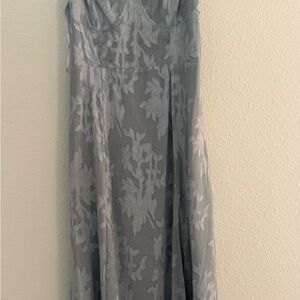 Lulu’s Dusty Blue Floral Women’s Dress